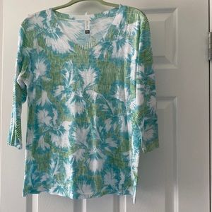 Whimsy rose 3/4 sleeve v neck XL NWOT